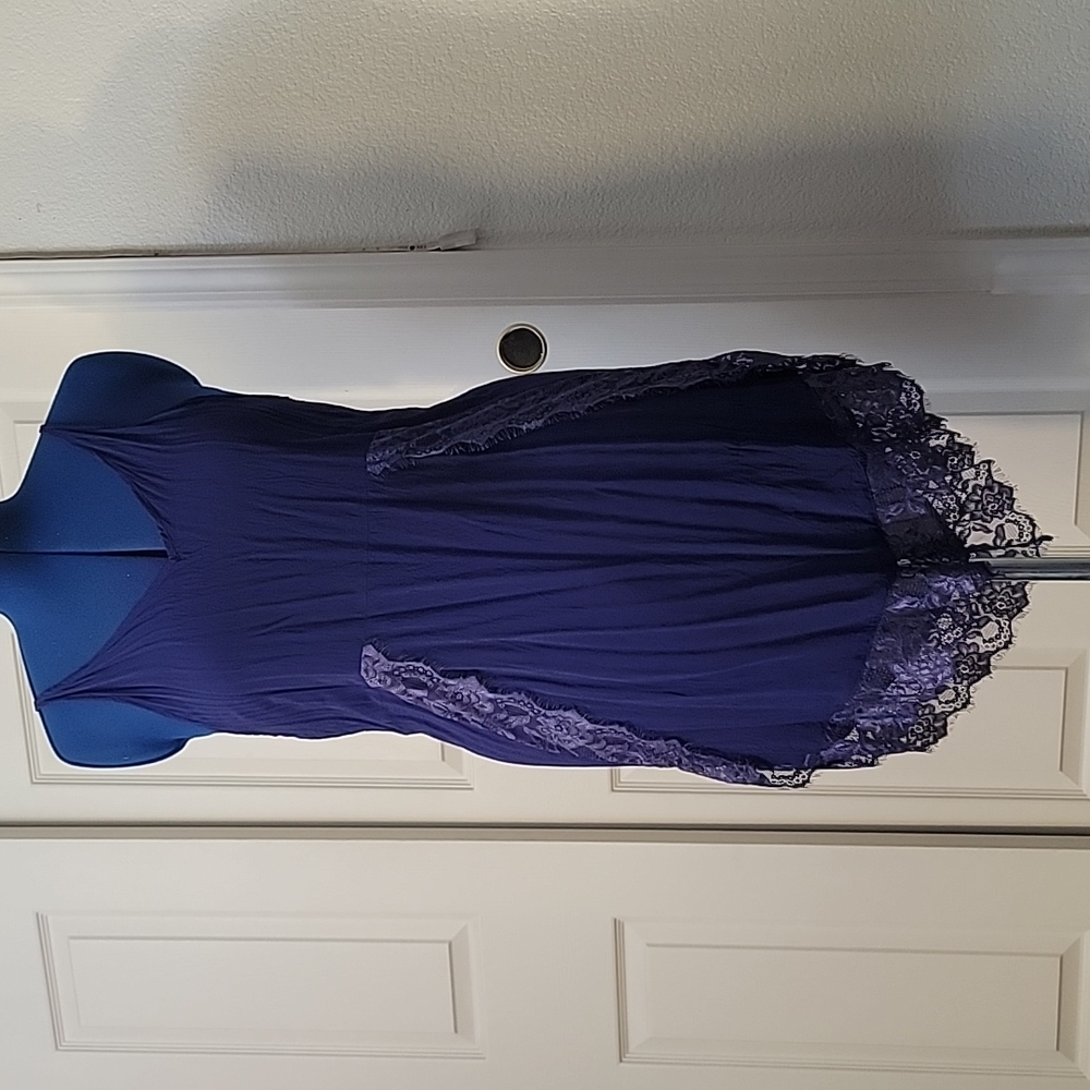 NWOT Free People Intimates Nighty/Dress sz LG Deep Purple